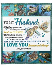 Husband Turtle Marrying You Was The Best Decision Fleece Blanket - 50" x 60" front