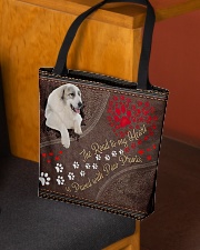 Great-Pyrenees-dog-the-road-to-my-heart All-over Tote aos-all-over-tote-lifestyle-front-02