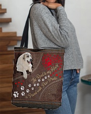 Great-Pyrenees-dog-the-road-to-my-heart All-over Tote aos-all-over-tote-lifestyle-front-09