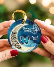 Personalized Believe There Are Angles To Daughter Circle ornament - single (porcelain) aos-circle-ornament-single-porcelain-lifestyles-08