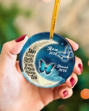 Personalized Believe There Are Angles To Daughter Circle ornament - single (porcelain) aos-circle-ornament-single-porcelain-lifestyles-09