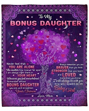 Never Feel That U Are Alone Mom To Bonus Daughter Fleece Blanket - 50" x 60" front