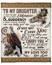 I Close My Eyes For But A Moment Dad To Daughter Fleece Blanket - 50" x 60" front