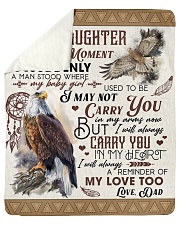 I Close My Eyes For But A Moment Dad To Daughter Sherpa Fleece Blanket tile