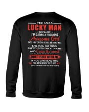 Yes I Am A Lucky Man Crewneck Sweatshirt tile