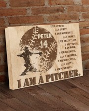 Personalized Name I Am Strong I'm a Pitcher 24x16 Gallery Wrapped Canvas Prints aos-canvas-pgw-24x16-lifestyle-front-03