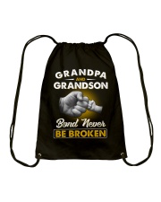 Grandpa And Grandson Bond Never Be Broken Drawstring Bag tile