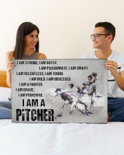 I'm Strong Gutsy Passionate Smart Baseball 30x20 Gallery Wrapped Canvas Prints aos-canvas-pgw-30x20-lifestyle-front-25