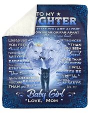 Never Feel That U Are Alone Wolf Mom To Daughter Sherpa Fleece Blanket tile