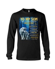 Don't Let Today's Trouble - Wolf Mom To Son Long Sleeve Tee tile