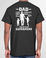 Dad You're Our Superhero - For Dad Classic T-Shirt garment-tshirt-unisex-back-04