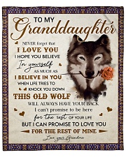 Never 4get That I Love U Grandma To Granddaughter Fleece Blanket - 50" x 60" front
