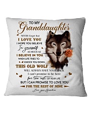 Never 4get That I Love U Grandma To Granddaughter Square Pillowcase tile