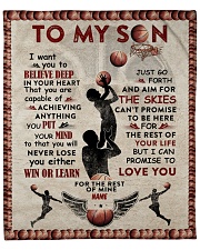 Personalized - Want U To Believe Basketball To Son Fleece Blanket - 50" x 60" front