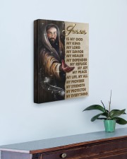 Jesus Is My God My King My Lord 16x20 Gallery Wrapped Canvas Prints aos-canvas-pgw-16x20-lifestyle-front-01