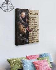 Jesus Is My God My King My Lord 16x20 Gallery Wrapped Canvas Prints aos-canvas-pgw-16x20-lifestyle-front-02