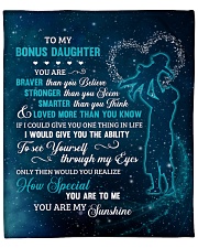 To My Bonus Daughter U Are Braver Than U Believe Fleece Blanket - 50" x 60" front
