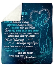 To My Bonus Daughter U Are Braver Than U Believe Sherpa Fleece Blanket tile