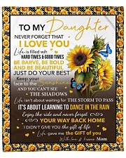 Never Forget I Love U Sunflower Mom To Daughter Fleece Blanket - 50" x 60" front