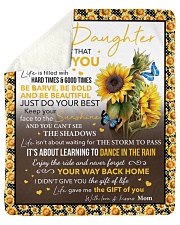 Never Forget I Love U Sunflower Mom To Daughter Sherpa Fleece Blanket tile