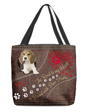 Beagle-dog-the-road-to-my-heart All-over Tote front