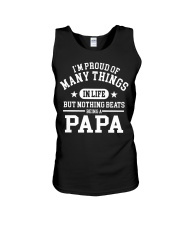 Nothing Beats Being A Papa Unisex Tank tile