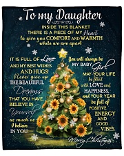 Inside Blanket Is Piece Of My Heart - To Daughter Fleece Blanket - 50" x 60" front