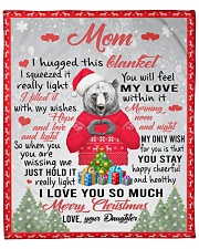 I Hugged This Blanket Xmas Daughter To Mom Fleece Blanket - 50" x 60" front