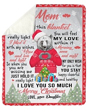 I Hugged This Blanket Xmas Daughter To Mom Sherpa Fleece Blanket tile