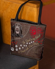 The Road To My Heart Paw Labrador Retriever All-over Tote aos-all-over-tote-lifestyle-front-02
