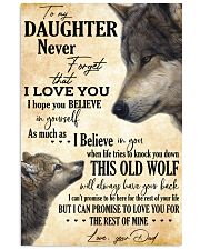 To My Daughter Love You For The Rest Of Mine Vertical Poster tile