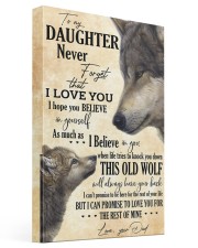 To My Daughter Love You For The Rest Of Mine 16x24 Gallery Wrapped Canvas Prints front