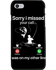 Sorry I Missed Your Call Fishing Phone Case tile