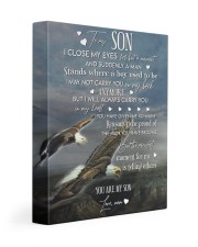 I Close My Eyes For But A Moment Mom To Son 11x14 Gallery Wrapped Canvas Prints front