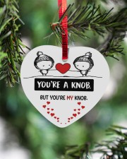 You're A Knob But You're My Knob Heart ornament - single (wood) aos-heart-ornament-single-wood-lifestyles-07