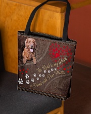 The Road To My Heart Is Paved Paw Golden Retriever All-over Tote aos-all-over-tote-lifestyle-front-02
