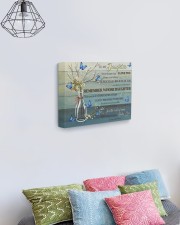 Blue Never Forget That I Love U Mom To Daughter 14x11 Gallery Wrapped Canvas Prints aos-canvas-pgw-14x11-lifestyle-front-02