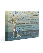 Blue Never Forget That I Love U Mom To Daughter 14x11 Gallery Wrapped Canvas Prints front