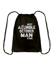 Best asshole October man Drawstring Bag tile