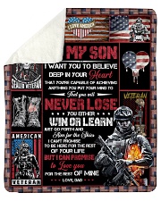 Son Promise To Love You For The Rest Of Mine Sherpa Fleece Blanket tile