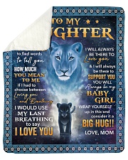 Its hard to find word to tell Lion Mom To Daughter Sherpa Fleece Blanket tile