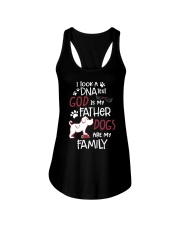 DNA Test God IsFather Dogs Are Family-For Daughter Ladies Flowy Tank tile