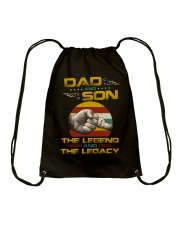Dad Son The Legend And The Legacy - For Dad Drawstring Bag tile