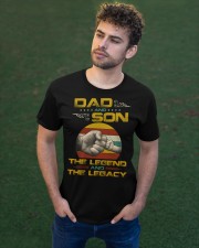 Dad Son The Legend And The Legacy - For Dad Classic T-Shirt apparel-classic-tshirt-lifestyle-front-43