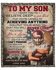 I Want You Believe Deep In Your Heart Dad To Son Fleece Blanket - 50" x 60" front