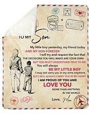 My Little Boy Yesterday Friend Today - Mom To Son Sherpa Fleece Blanket tile