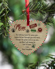 U Held My Hand For Many Year Daughter To Mom Heart ornament - single (porcelain) aos-heart-ornament-single-porcelain-lifestyles-07
