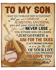 Personalized I Want U Believe Baseball Dad To Son Fleece Blanket - 50" x 60" front