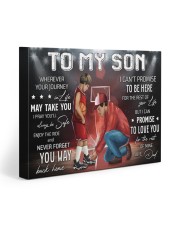 Wherever Your Journey In Life Basketball DadTo Son 20x16 Gallery Wrapped Canvas Prints front