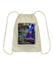 Never 4get How Much I Love U Purple Wolf GM To GS Drawstring Bag tile